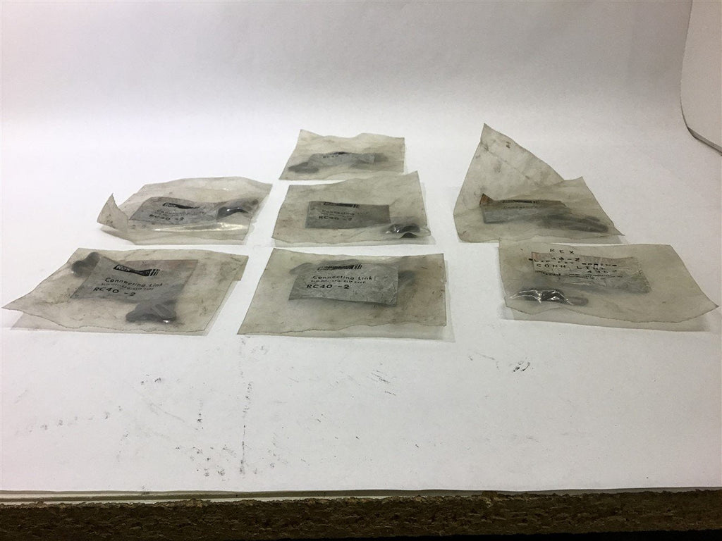 Rex RC40-2 Connecting Link Slip Fit SPG. Clip Type Lot of 7