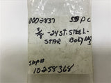 Star Body Hex Nut 3/8" 52 Pcs