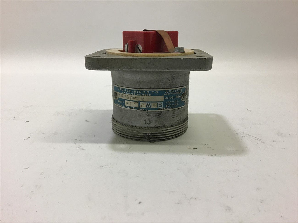 Crouse-Hinds AR347S66 Arktite Receptacle 30 A 3 W 4 P