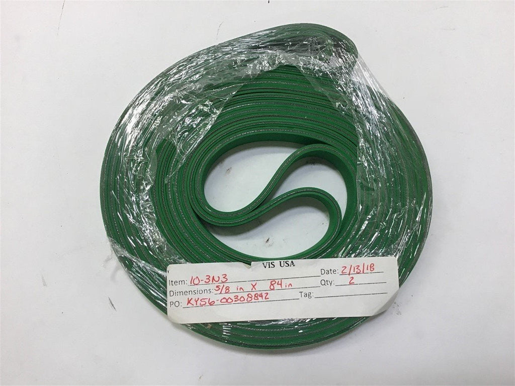 Habasit 5/8" x 84" Belts Endless 10-3N3 Qty. 2