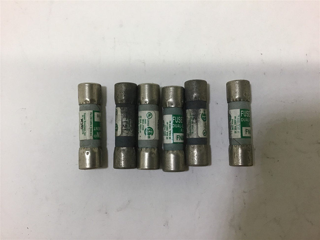 Fusetron FNM-8/10 Dual-Element Fuse Lot of 6