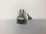 Allen-Bradley 800T-J4103A Key Switch Ser T Type 4/13 with Key