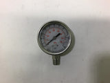 Grainger 4CFH3A Gauge 0-60 Psi 0-400 kPa Tube & Socket Glycerin