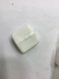 Qty. 17 of White Rubber Square Cover Caps