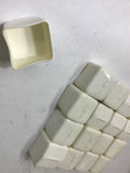 Qty. 17 of White Rubber Square Cover Caps