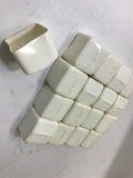 Qty. 17 of White Rubber Square Cover Caps