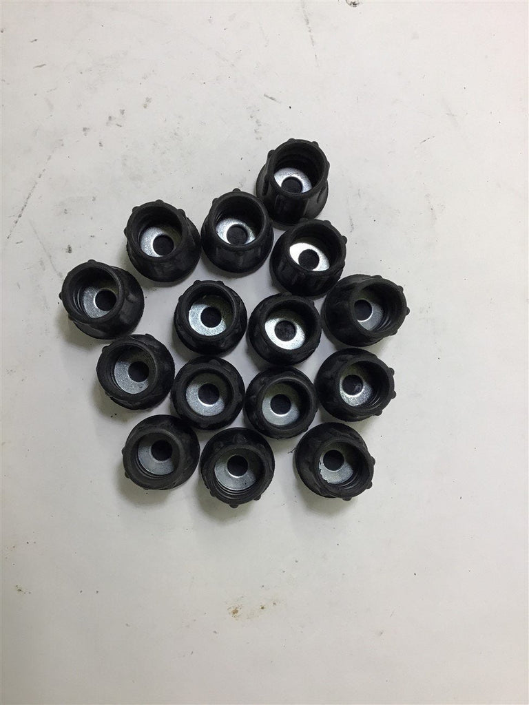 Qty. 15 Black Rubber # 19 Round Chair Leg Cover Caps