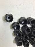 Qty. 15 Black Rubber # 19 Round Chair Leg Cover Caps