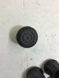 Qty. 15 Black Rubber # 19 Round Chair Leg Cover Caps