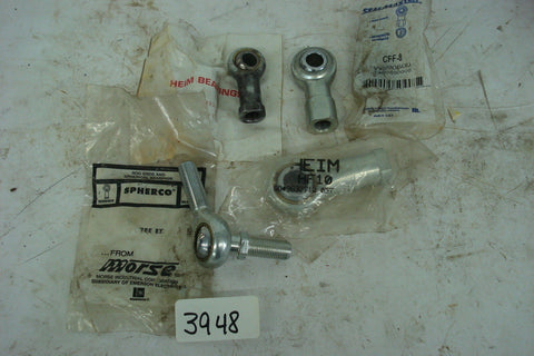 Assortment Of Female Rod Ends, Cff-8, Hf10, Hf7, Tre8X, Sealmaster, Heim, Morse