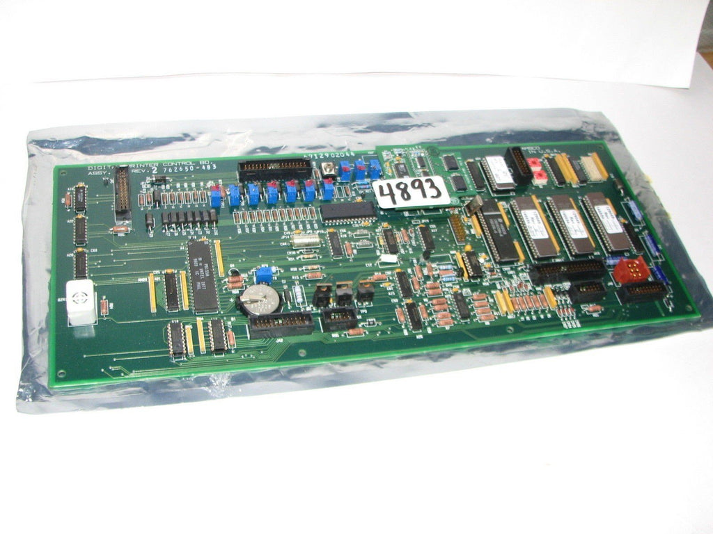 AMSCO DIGITAL PRINTER CONTROL BOARD ASSY.# 2- 762650-483  - # 6912902044 - NEW