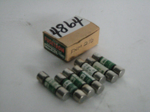 7 Fusetron Dual-Element Fuses - Mnm 2 1/2 - Midget Type -