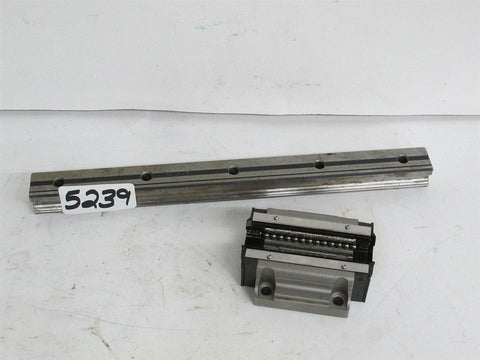 THK Linear Guide Block & Rail HSR-25 Rail is 11" Long or 280 mm New
