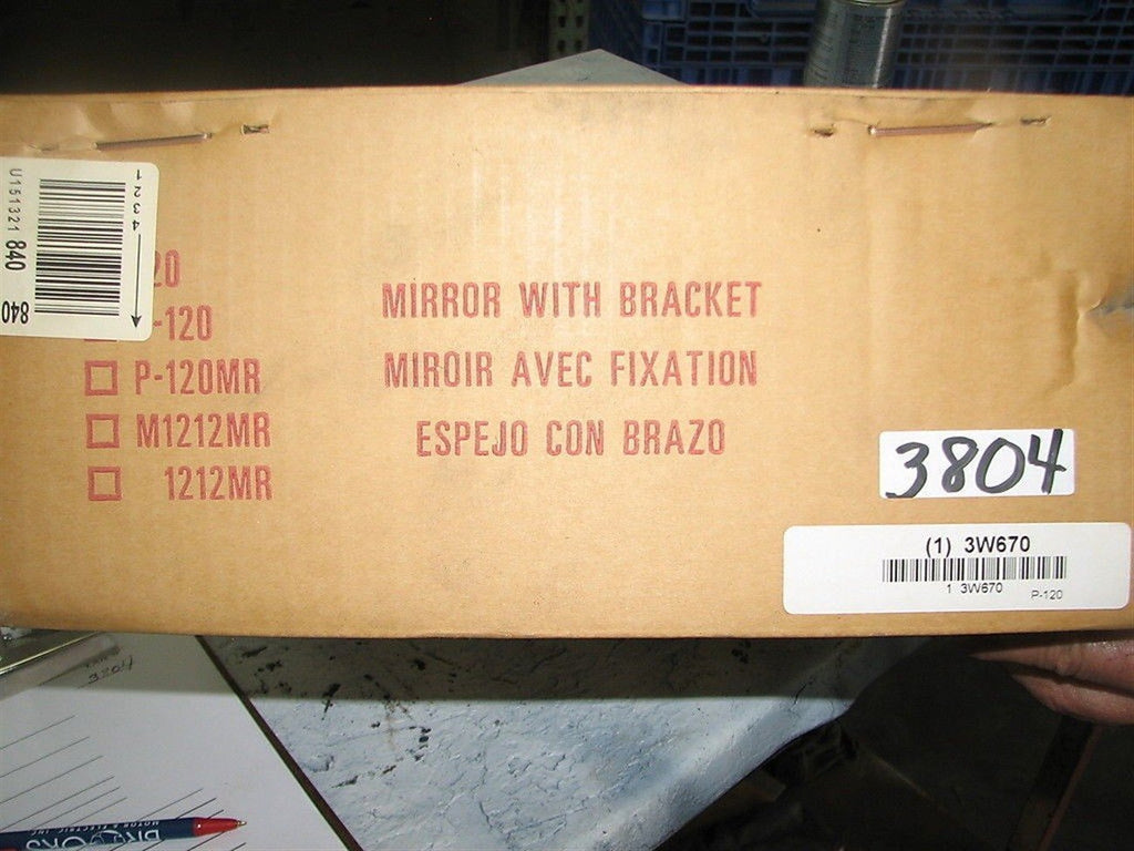 Lester L. Brossard Co. Safety Mirror 3W670 - New