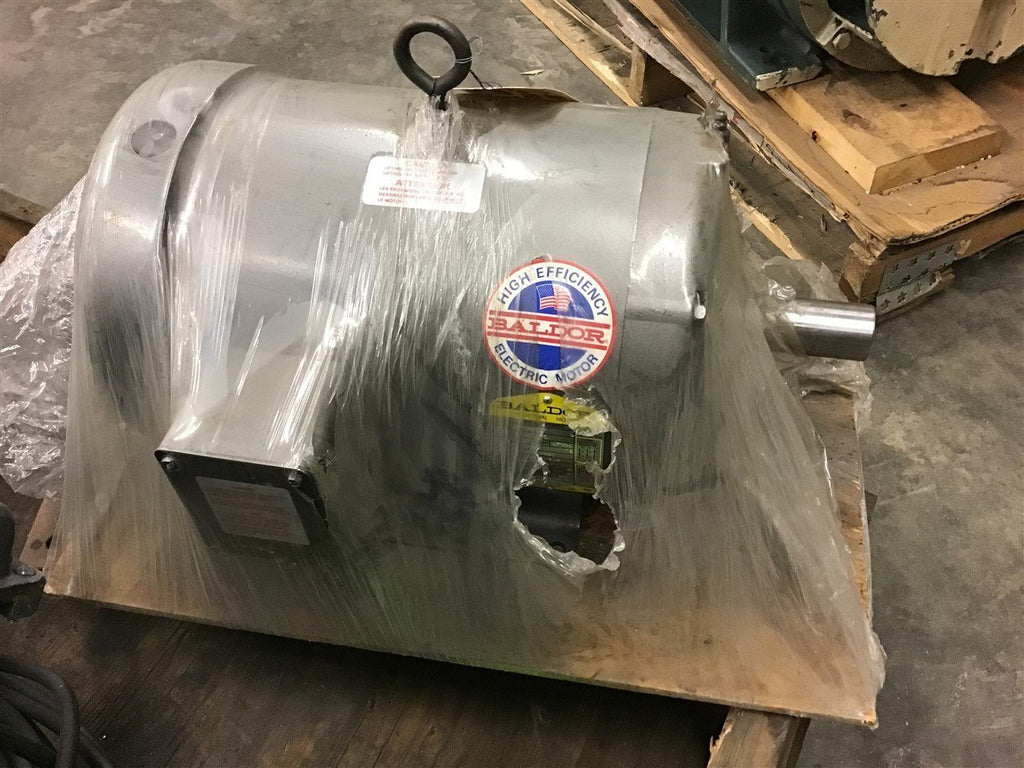Baldor M3709T 7 1/2 HP AC Motor 208-230/460 Volts 3450 Rpm 2P 213T Frame