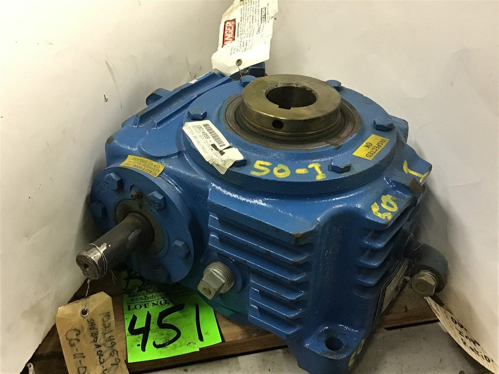 Textron Cone Drive SHV30A062 0805 50:1 Ratio Gear Reducer 1.73 HP