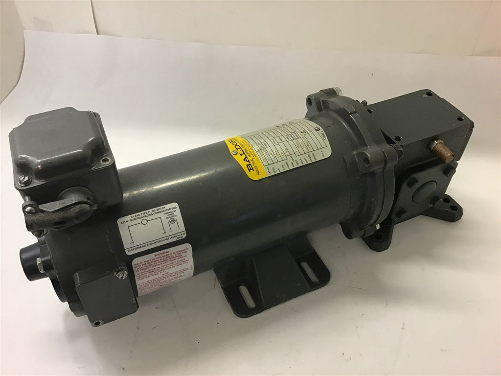 Baldor CDP3330 1/2 HP DC Gear motor 90 Arm Volts 30:1 Ratio