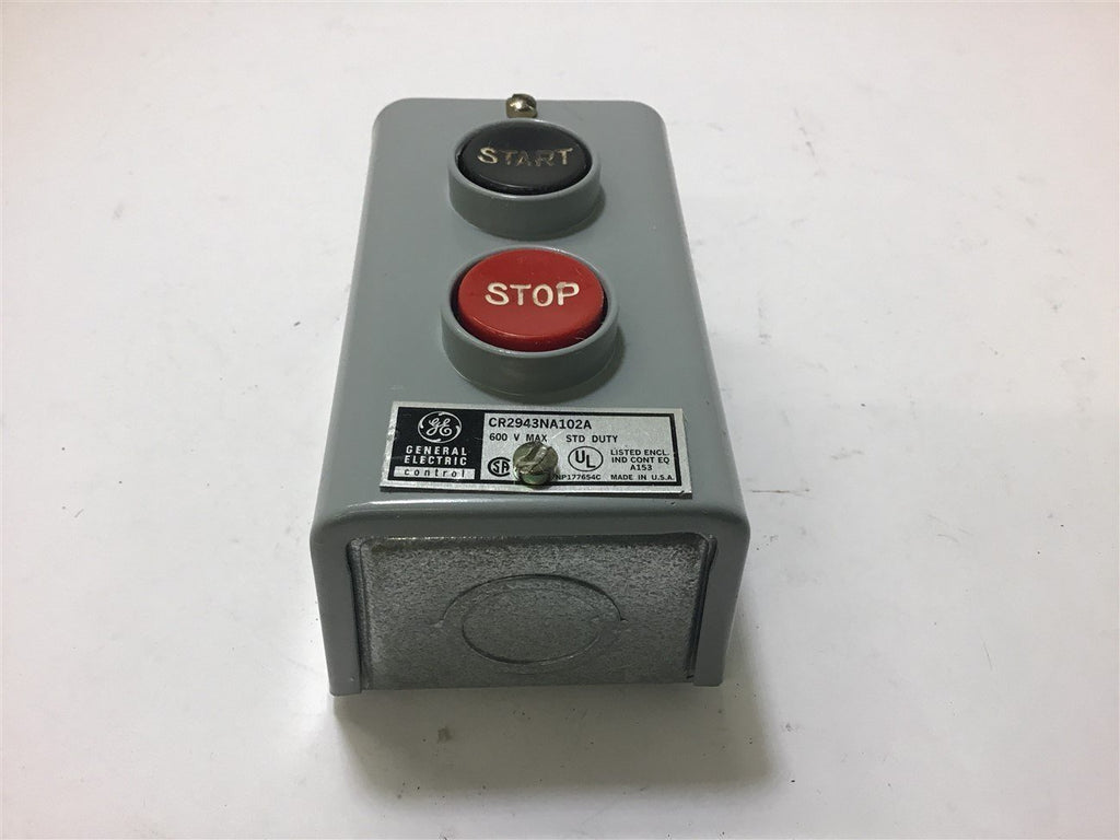 GE CR2943NA102A 600 Volts Star Stop Pushbutton Station