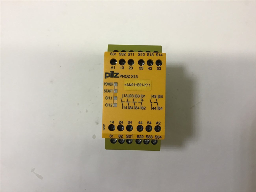 Pilz PNOZ X13 24VDC 5 n/o 1 n/c Safety Relay