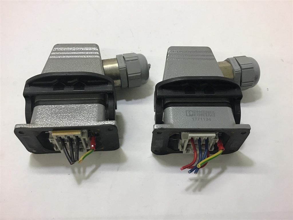 Phoenix Contact 1771134 latching Connector Lot of 2 500 Volts 18 Amp