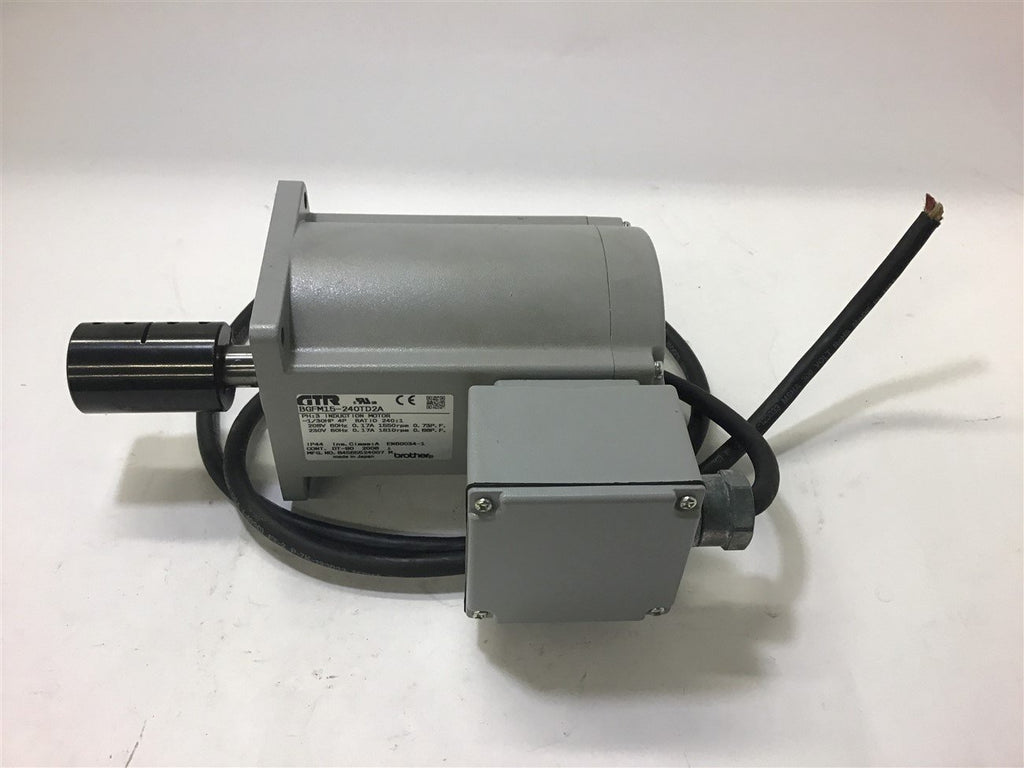 Brother BGFM15-240TD2A 1/30 HP 4P Induction motor 240:1 Ratio