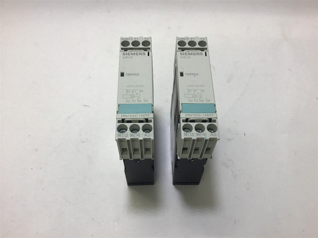 Siemens Sirius 3RN1000-1AB00 Motor Protection Device Lot of 2