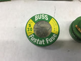 Buss S30 Fustat Fuse 30 Amp Lot of 3 Boxes