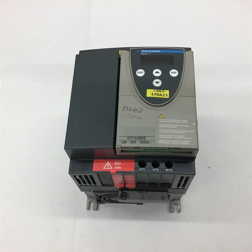 Telemecanique ATV11HU29M2E Drive Inverter 3/2 HP 200/230 V 3 Phase 6.8 Amps out