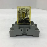 Idec RY4S-U DC 24V Relay With Base Lot of 2