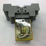 Idec RY4S-U DC 24V Relay With Base Lot of 2