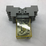 Idec RY4S-U DC 24V Relay With Base Lot of 2