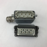 Harting HSB.6/35.Bu.S.B1-6 1-1104205-1 600 Volt Connector