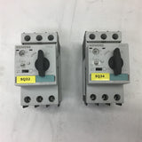 Siemen 3RV1021-4AA10 Sirius Circuit Breaker 16A Class 10 Lot of 2