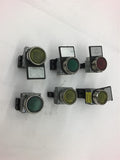 Assorted lot of Pushbuttons Lot of 6
