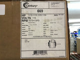 Century 669 1/10-1/15-1/25-1/35 HP AC Motor 1075/4 SPD 115 Volt Single Phase 42Y