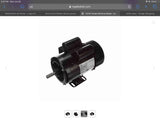 AO Smith C339 1 HP AC Motor 115/230 V Single Phase 1725 Rpm 56 Frame