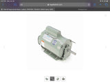 Leeson 111321.00 Farm Duty Motor 1/2 HP 115/230 Volts 56HZ Fr 1075 RPM