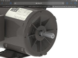 Weg CDL34-36-56 3/4 HP AC Motor 115/208-230 V Single Phase 2P 3600 Rpm 56Fr