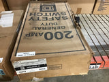 Square D D224N 200 Amp General Duty Safety Switch 240 Vac 15 Hp
