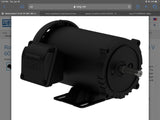 Weg 00156ET3E56C-S 1.5 Hp AC Motor 208-230/460 v 3600 Rpm 2P 3 Phase 56C Fr