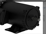 Weg 00156ET3E56C-S 1.5 Hp AC Motor 208-230/460 v 3600 Rpm 2P 3 Phase 56C Fr