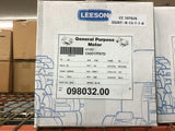 Leeson 098032.00 3/4 Hp DC Motor 90 Volts 1750 Rpm 56C FR TEFC