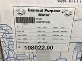 Leeson 108022.00 1 HP DC Motor 90 volts 1750 Rpm 56C Fr TEFC
