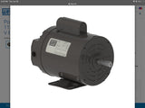 Weg 00118ES1BPFD56 1 Hp AC Motor 115/208-230 V Single Phase 1800 Rpm 4P 56 Fr
