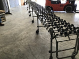 Flexible Gravity Skatewheel Conveyor 23" x 25'
