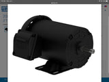 Weg .5036ES3E56-S 1/2 Hp AC Motor 208-230/460 V 3 Phase 2P 3600 Rpm 56 Frame