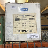 Leeson 113897.00 2 HP AC Motor 208-230/460 Volts 3 Phase 3450 Rpm 4P 56H Frame