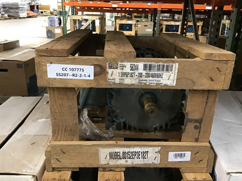 Weg 00152EP3E182T 1 1/5 HP AC Motor 208-230/460 V 3 Phase 6P 1200 Rpm 182T Frame