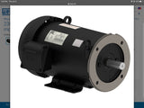 Weg 00336ET3E182TC-S 3 HP AC Motor 208-230/460 V 3 Phase 2P 3600 Rpm 182/4TC