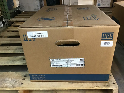 Weg 00536ET3E184TC-S 5 HP AC Motor 208-230/460 V 3 Phase 2P 3600 Rpm 182/4TC FR